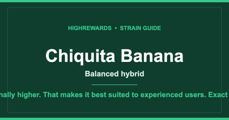 Chiquita Banana cannabis strain guide cover