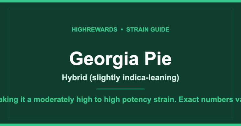 Georgia Pie cannabis strain guide cover