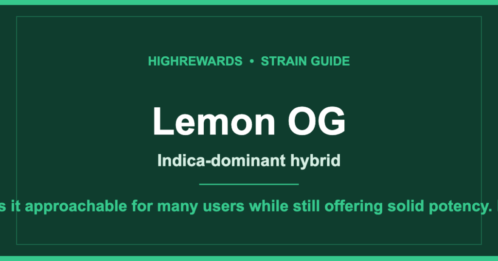 Lemon OG cannabis strain guide cover