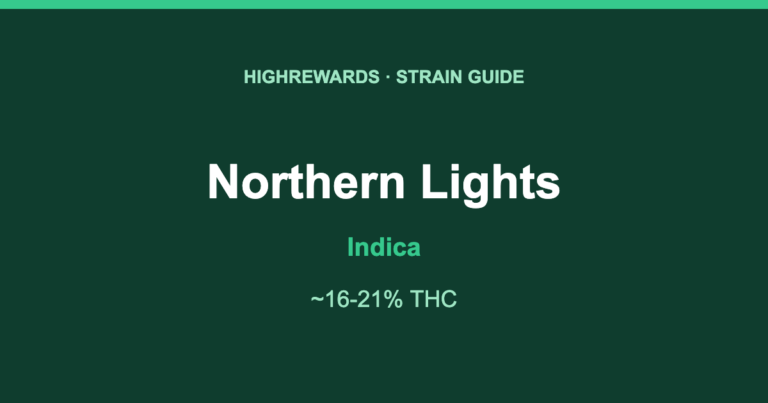 Northern Lights Indica cannabis strain guide, HighRewards
