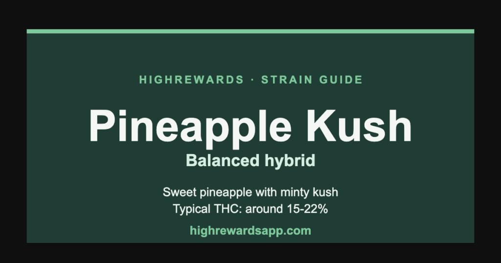 Pineapple Kush cannabis strain guide cover — Hybrid, sweet pineapple with minty kush