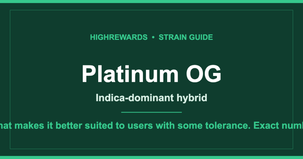 Platinum OG cannabis strain guide cover
