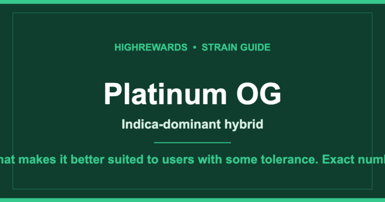 Platinum OG cannabis strain guide cover