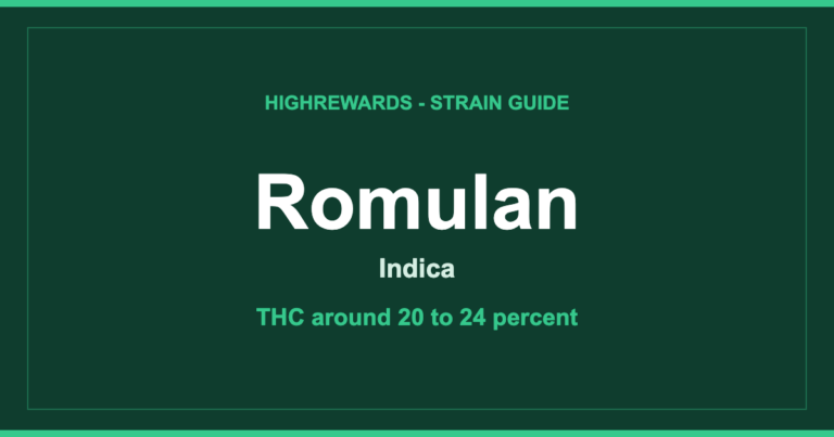 Romulan strain branded cover, Indica
