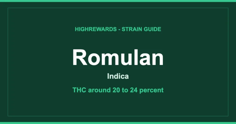 Romulan strain branded cover, Indica