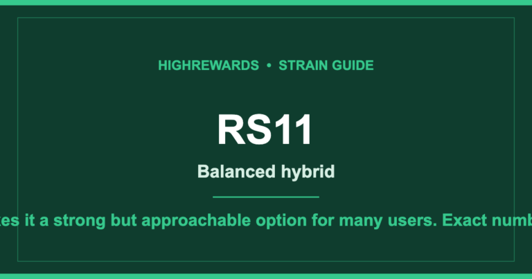 RS11 cannabis strain guide cover