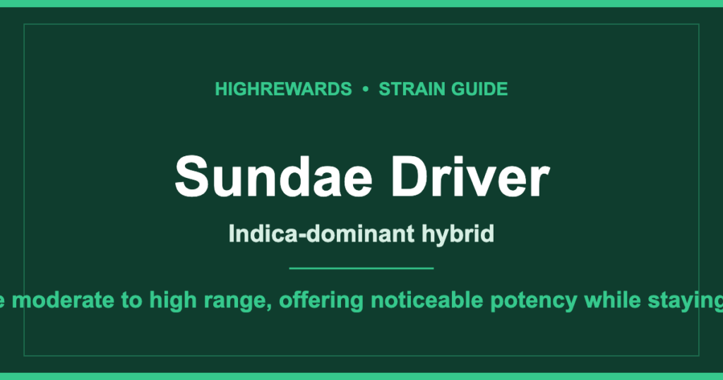 Sundae Driver cannabis strain guide cover