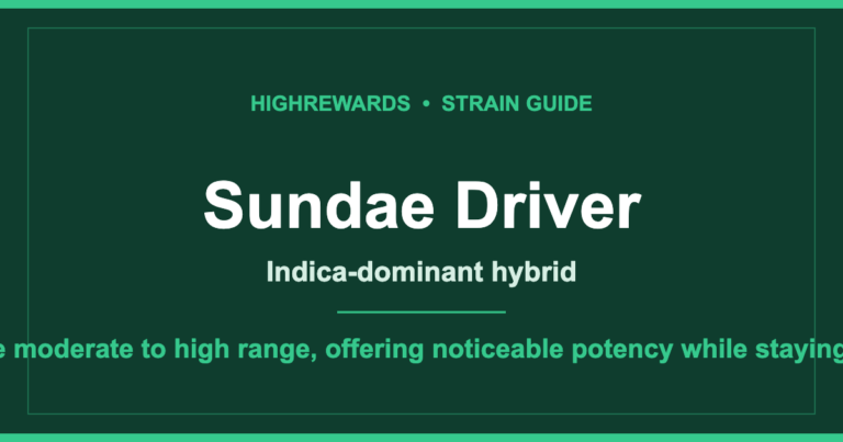 Sundae Driver cannabis strain guide cover