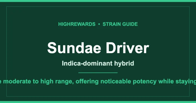 Sundae Driver cannabis strain guide cover