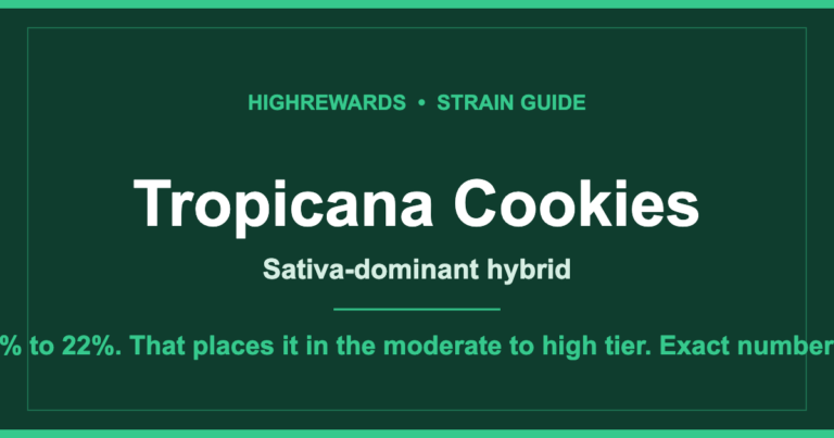 Tropicana Cookies cannabis strain guide cover