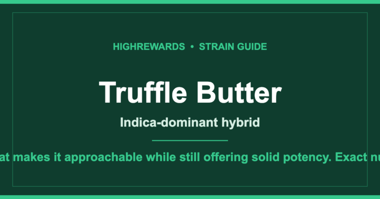 Truffle Butter cannabis strain guide cover