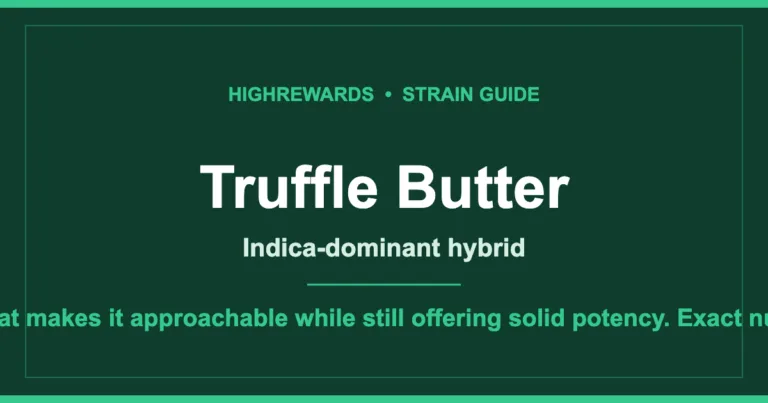 Truffle Butter cannabis strain guide cover