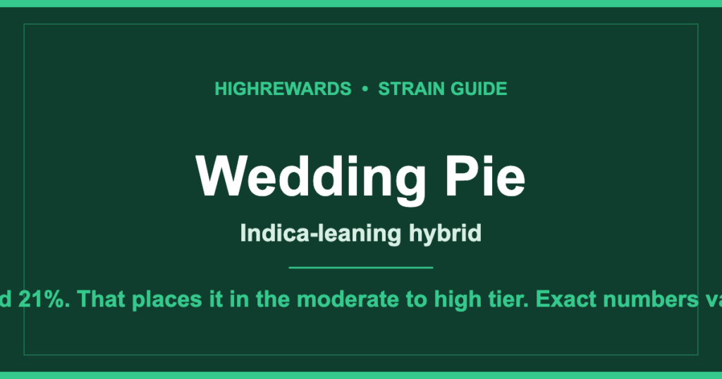 Wedding Pie cannabis strain guide cover
