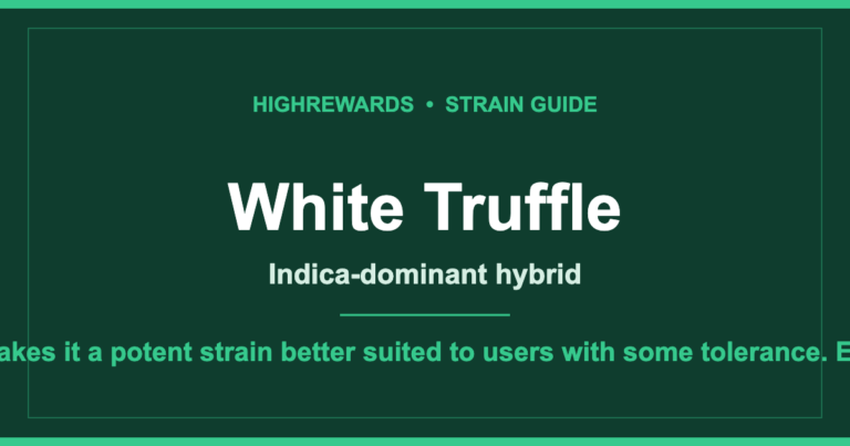 White Truffle cannabis strain guide cover
