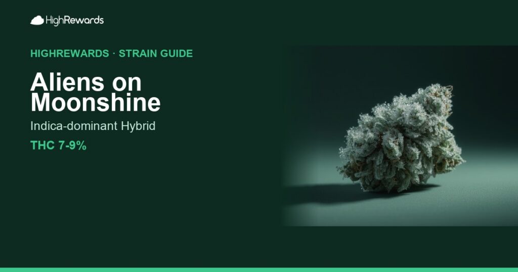 Aliens on Moonshine cannabis strain cover image