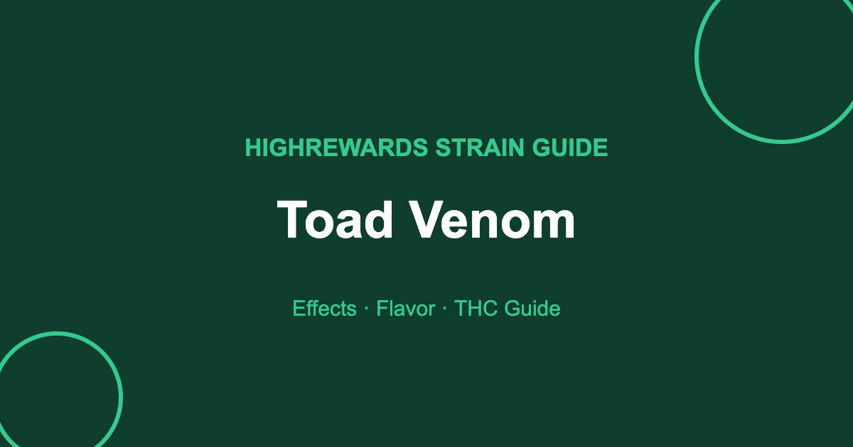Toad Venom strain cover