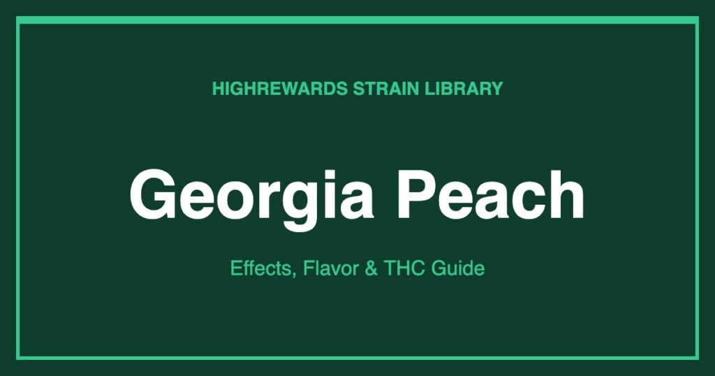 Georgia Peach cannabis strain cover image