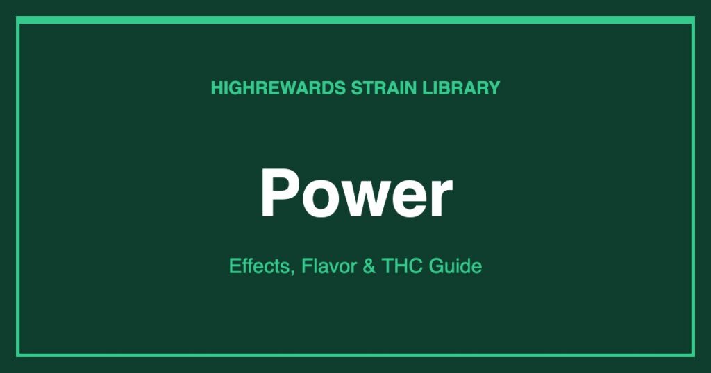 Power cannabis strain cover image